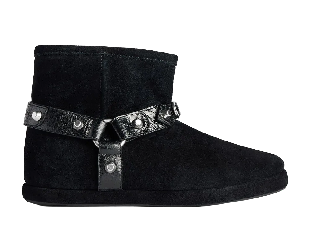 BALENCIAGA Women's Alaska Soft Ankle Boots "Black"