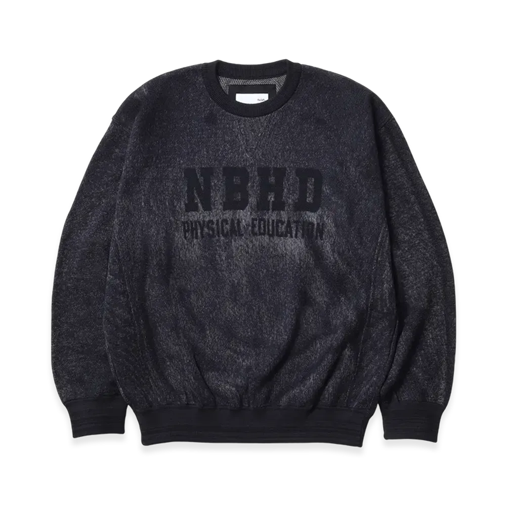 NEIGHBORHOOD x TOLQ Sweat Shirt Pattern Sweater "Black"