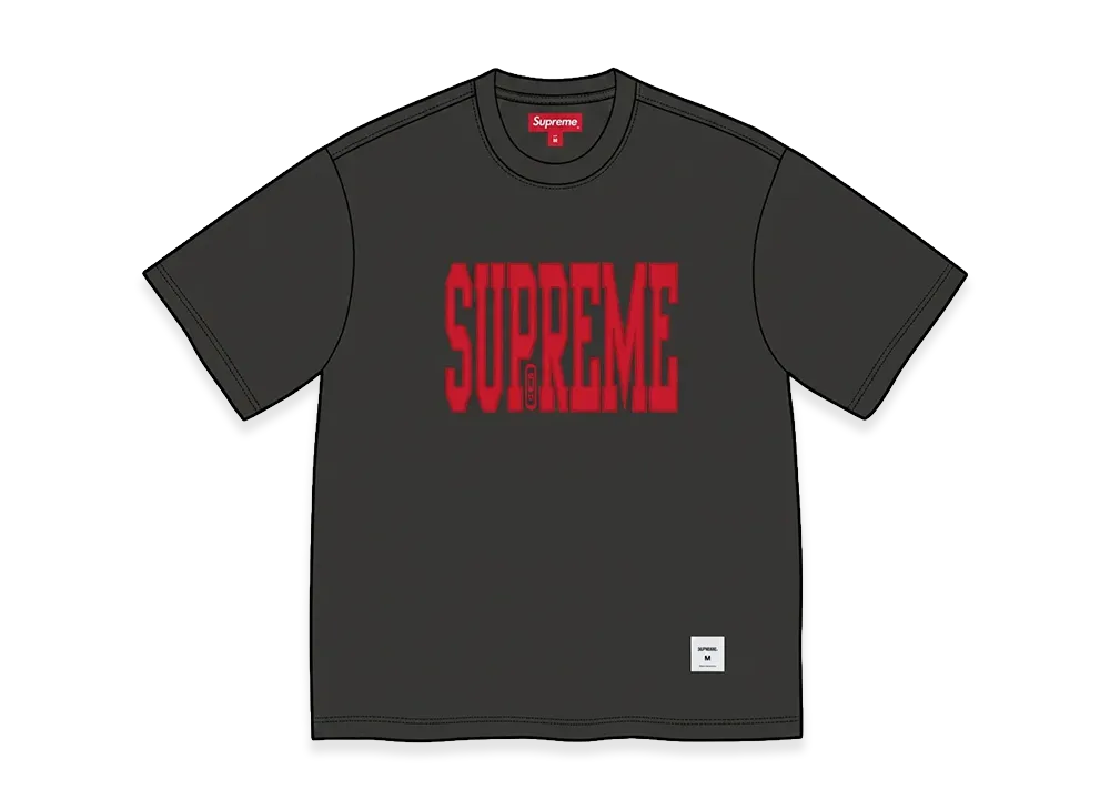 Supreme Stretch Appliqué S/S Top "Black"