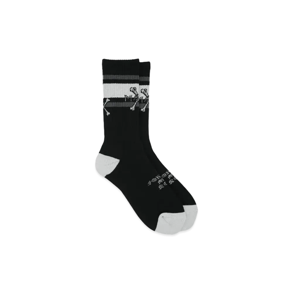 MAYO CROSS BONE SOX "BLACK"