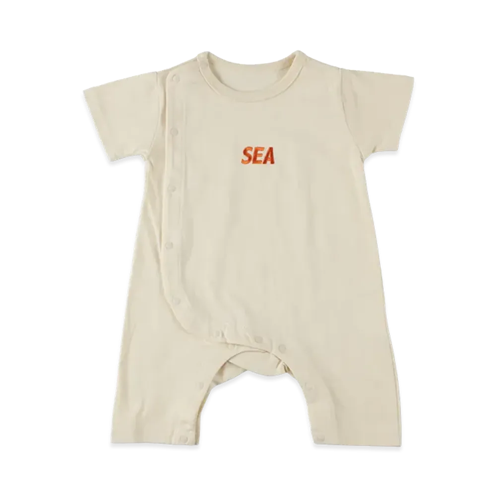 WIND AND SEA Kids Rompers "Beige"