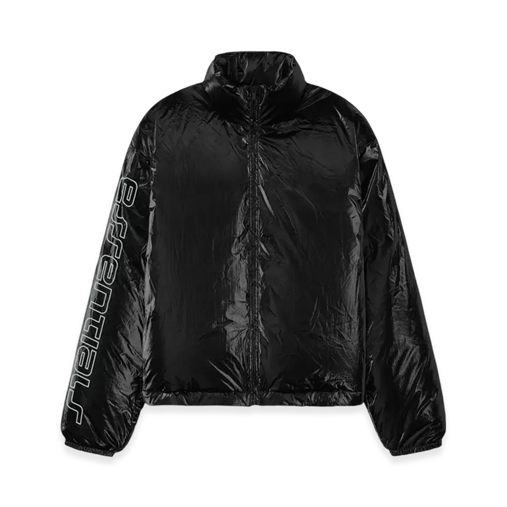 FEAR OF GOD ESSENTIALS Ripstop Nylon Puffer Jacket "Metallic Black"