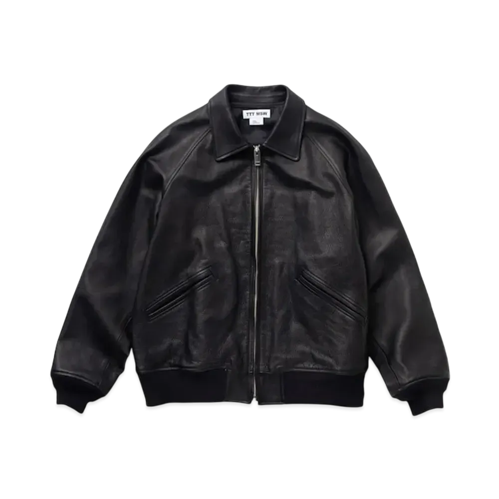 TTT MSW Leather Zipup Jacket "Black"