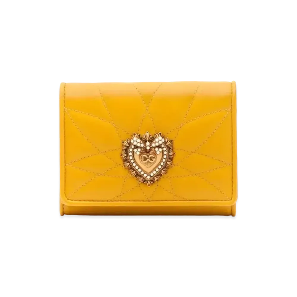 Dolce&Gabbana Devotion Continental Wallet Small "Yellow"