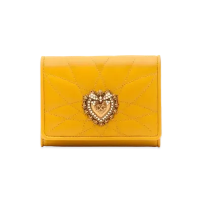 Dolce&Gabbana Devotion Continental Wallet Small "Yellow"