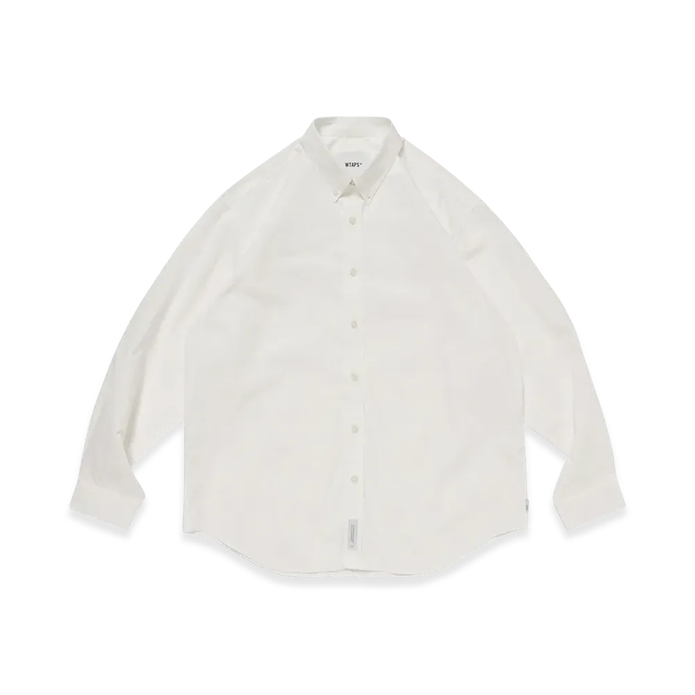 WTAPS BD 02 / LS / NYCO. Broadcloth. CORDURA. RF "White"