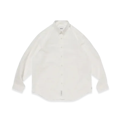 WTAPS BD 02 / LS / NYCO. Broadcloth. CORDURA. RF "White"