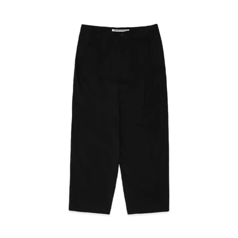 White Mountaineering TROPICAL WOOL 2 TUCK PANTS "BLACK"