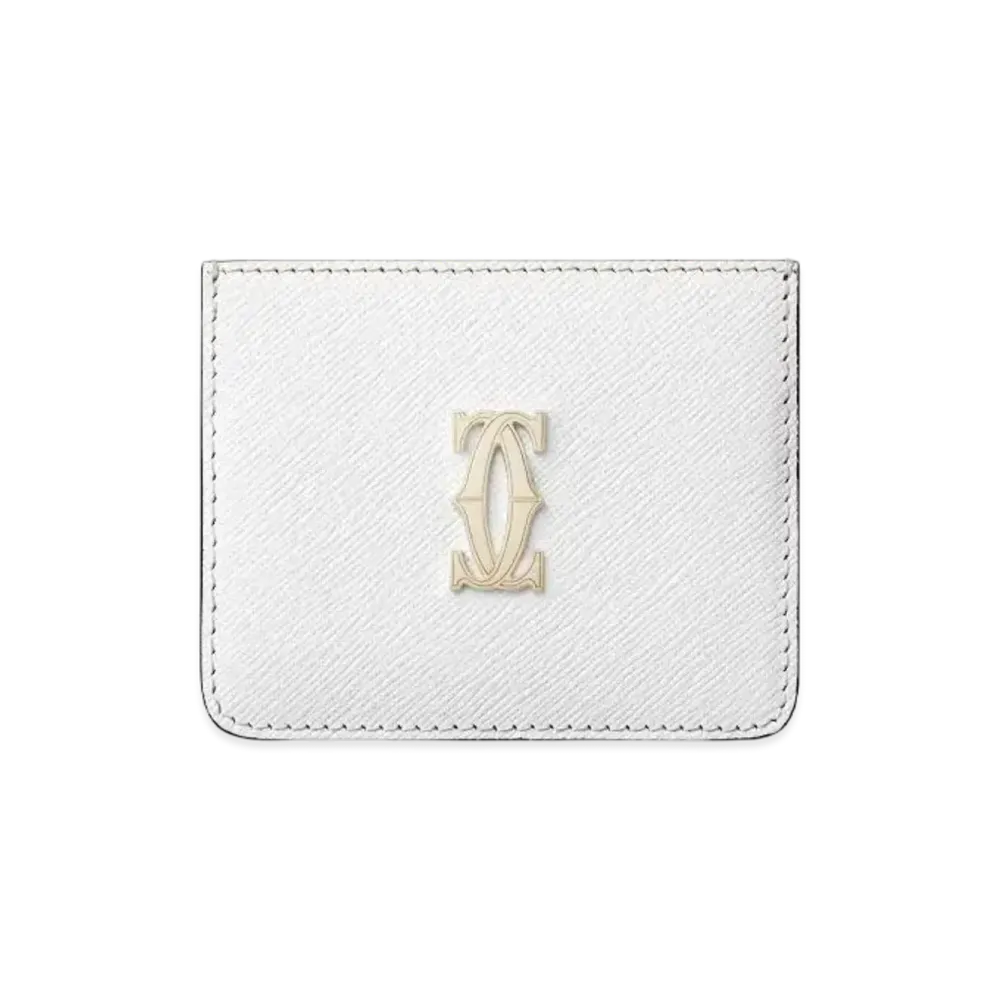 Cartier Simple Card Holder, C de Cartier "Optic White"