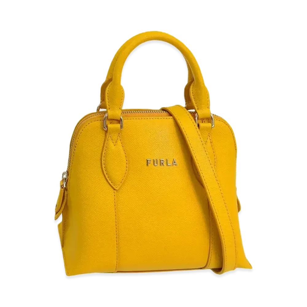 FURLA Vittoria Mini Dome Bag "Yellow"