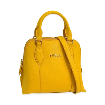 FURLA Vittoria Mini Dome Bag "Yellow"