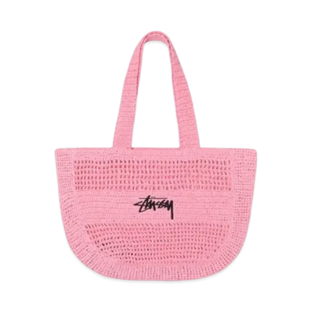 Stussy Woven Tote Bag "Light Pink"