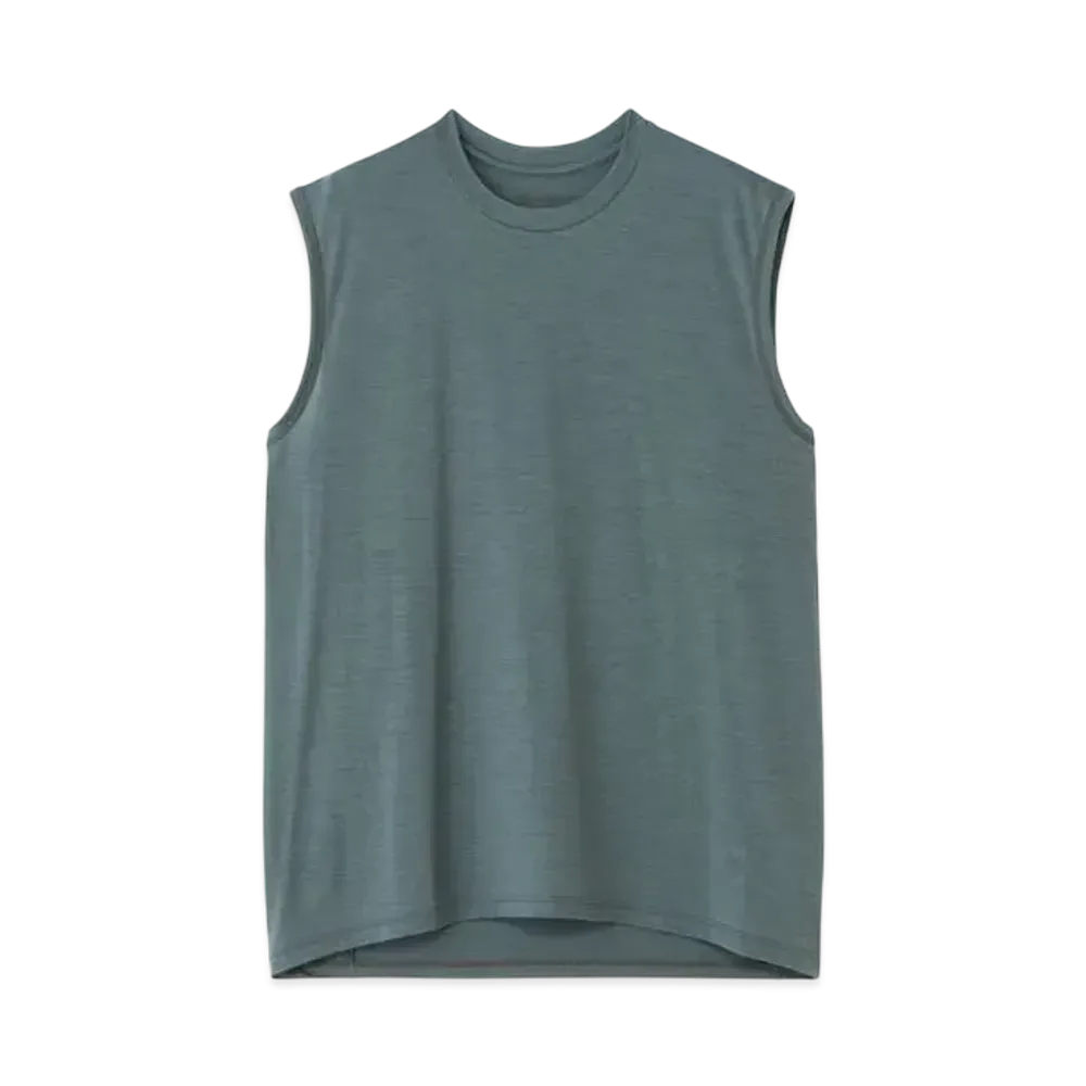 Goldwin Fast Run Wool Sleeveless (Unisex) "Dark Chacoal"