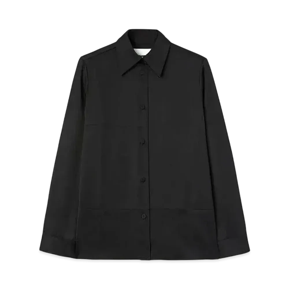 Jil Sander Women's Silk Blend Shirt "Black"