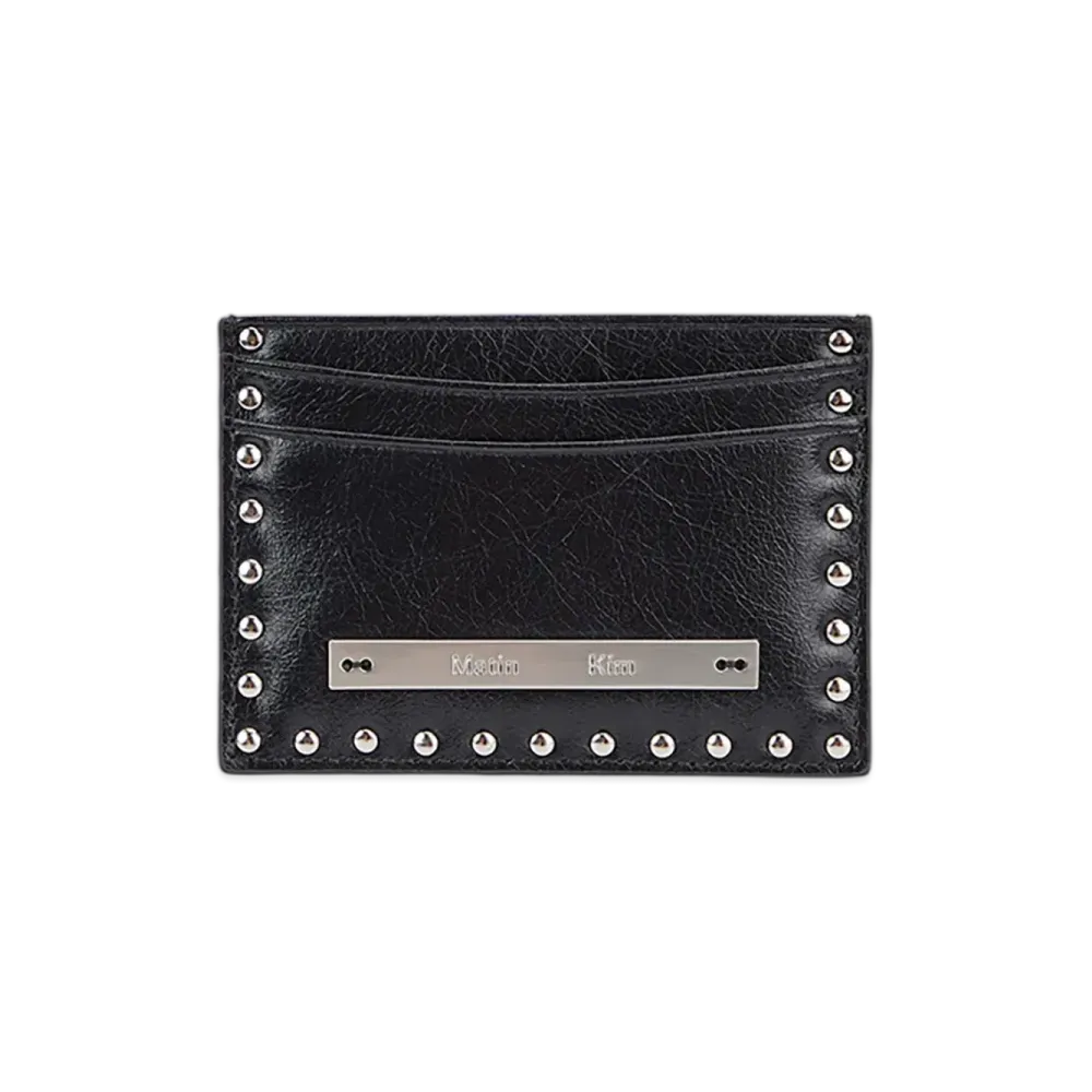 Matin Kim Western Stud Card Wallet "Black"