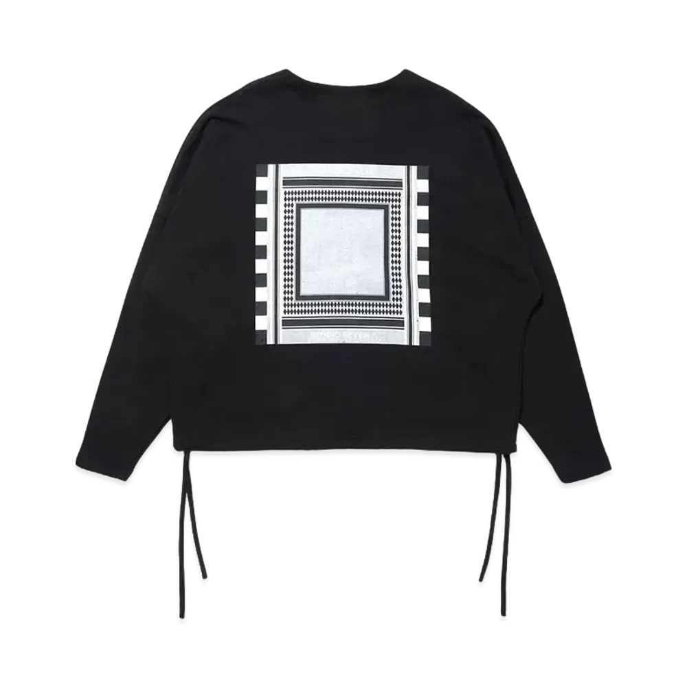 STUDIO SEVEN Zip Up Big Crew Sweat "BLACK"