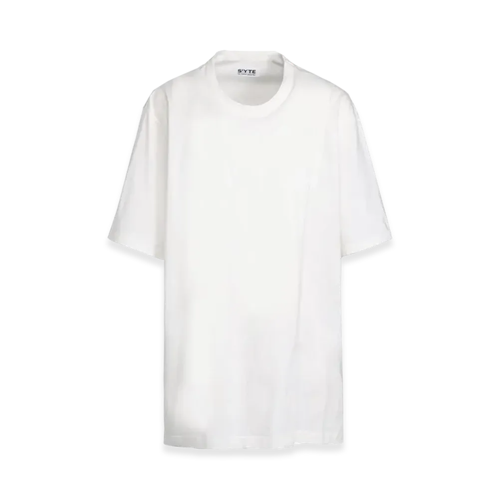 S'YTE Cotton Jersey Layered T-Shirt "White"