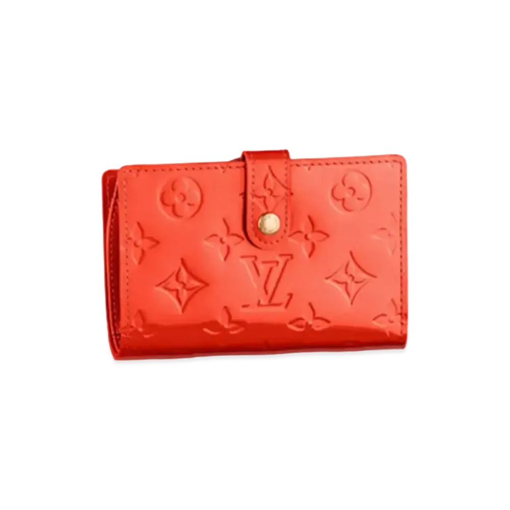Louis Vuitton Viennois Wallet Monogram Vernis "Orange Sunset"