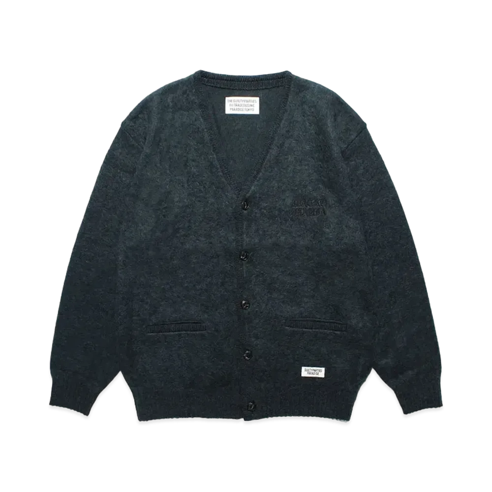 WACKO MARIA Mohair Knit Cardigan "Dark Green"