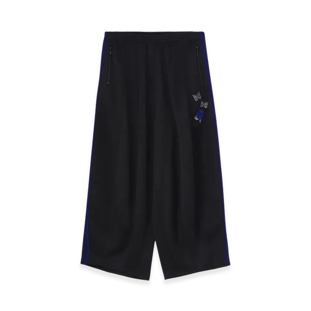 WILDSIDE YOHJI YAMAMOTO x NEEDLES H.D. Track Pant "Black/Blue"