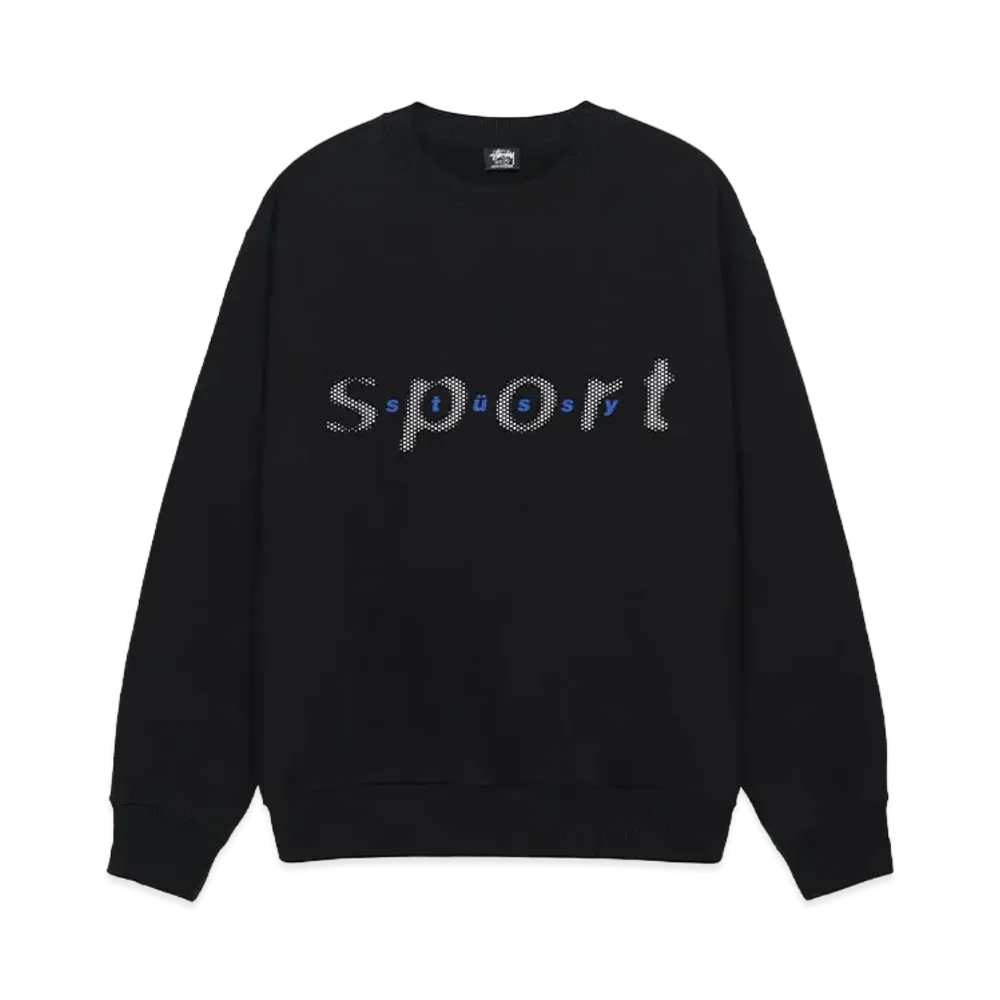 Stussy Dot Sport Crew "Black"