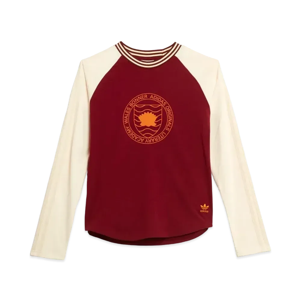 ADIDAS WALES BONNER GRAPHIC LONG SLEEVE TEE "Collegiate Burgundy"