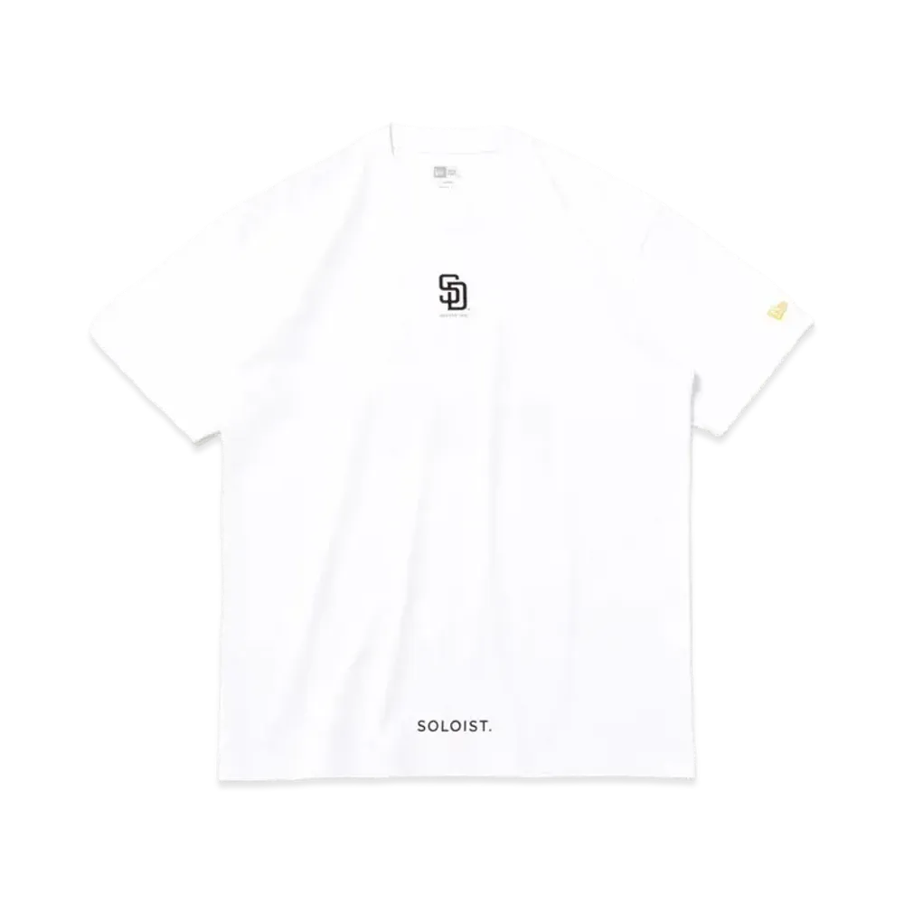 NEW ERA x MLB x TAKAHIROMIYASHITATheSoloist. Regular Fit Short Sleeve Cotton T-Shirt San Diego Padres "White"