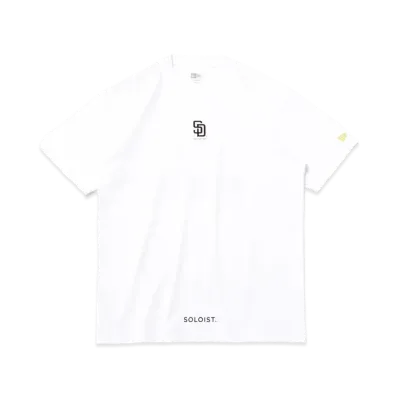NEW ERA x MLB x TAKAHIROMIYASHITATheSoloist. Regular Fit Short Sleeve Cotton T-Shirt San Diego Padres "White"