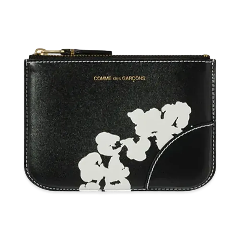 DENIM TEARS x CDG Wreath Zip Pouch "Black"