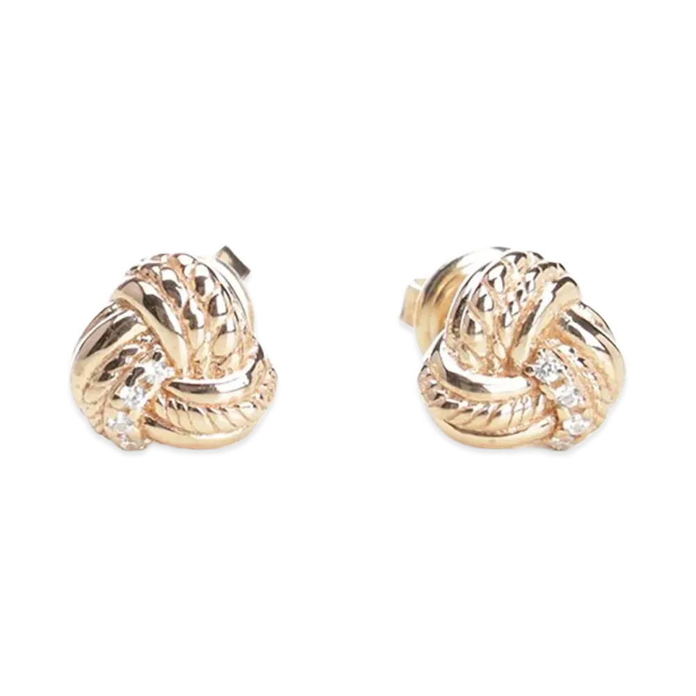 Bottega Veneta Women's Sterling Earrings "White/Rose Gold/Silver"