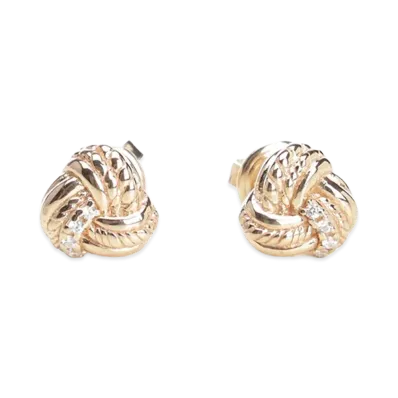 Bottega Veneta Women's Sterling Earrings "White/Rose Gold/Silver"
