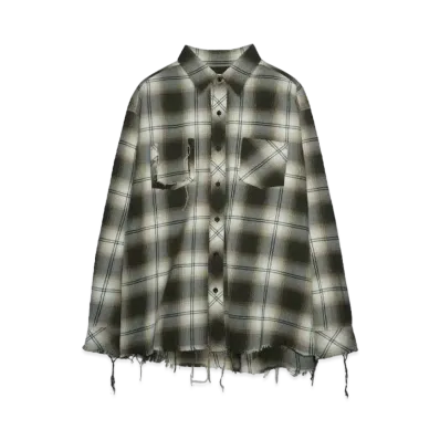 Rafu Antiqued shirt "BROWN"