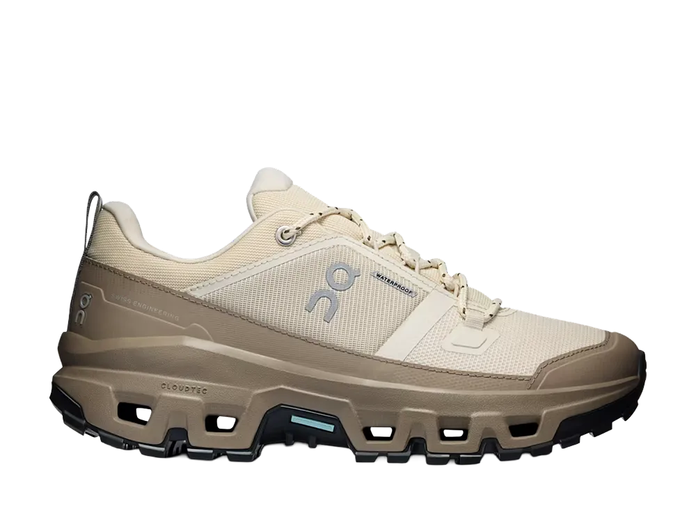 On Women's Cloudrock Low Waterproof "Grain/Soba"