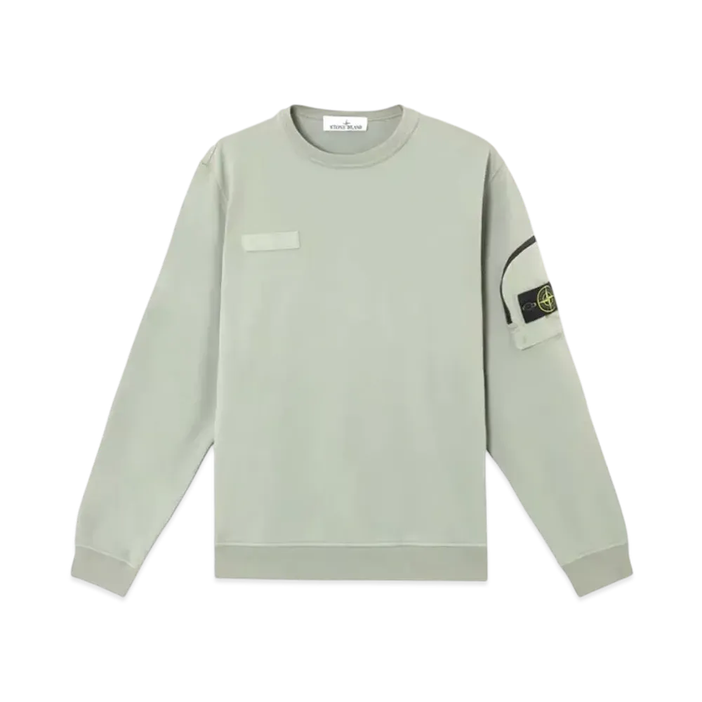 Stone Island 6100003 Cotton Fleece "Sage Green"