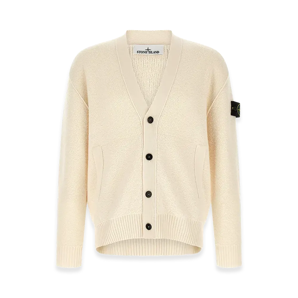 Stone Island Cardigan "White"