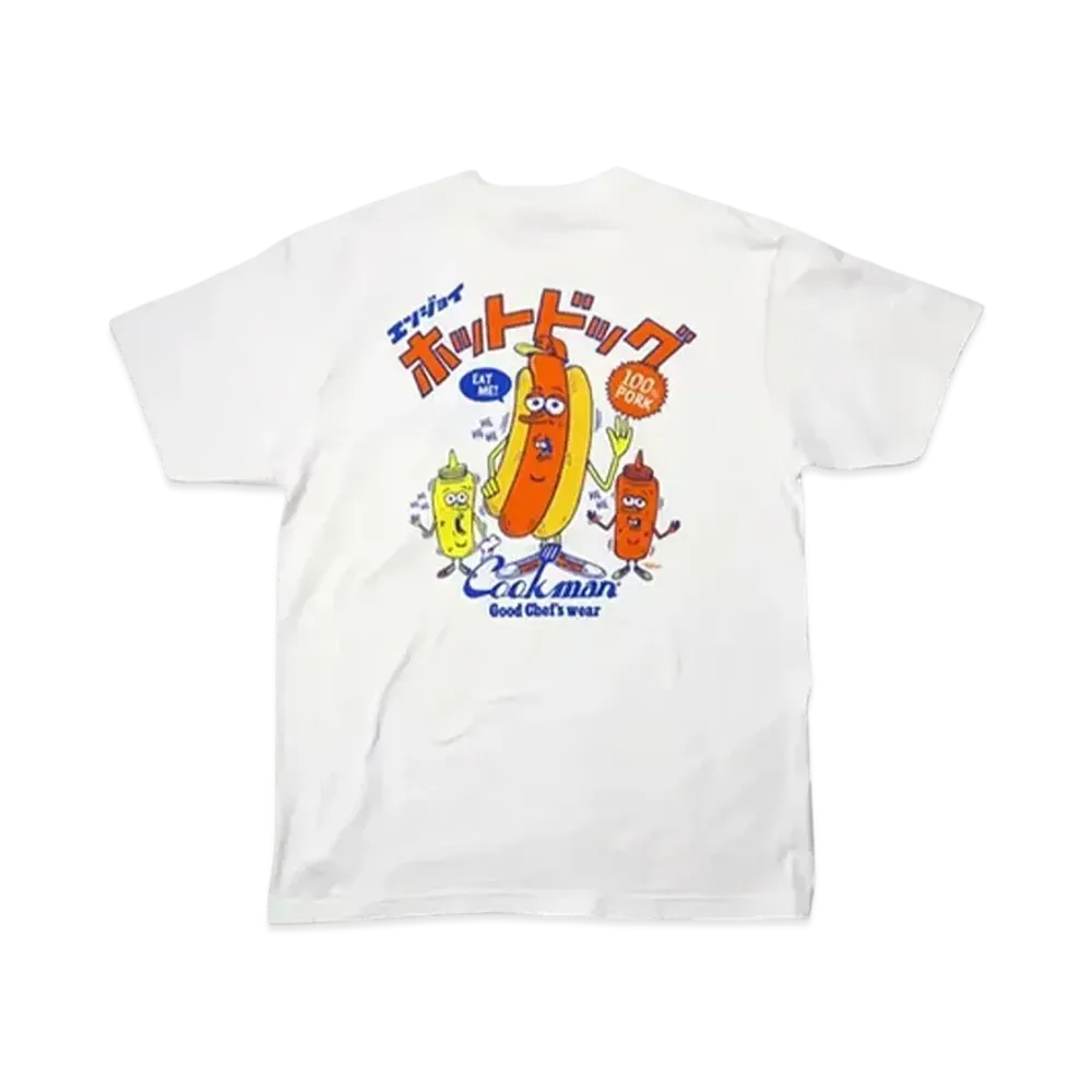 COOKMAN TM Paint Enjoy Hot Dog SS Tee "White"