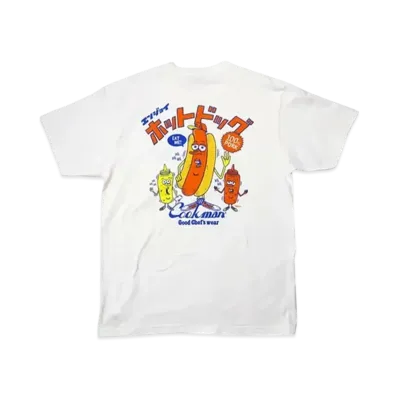 COOKMAN TM Paint Enjoy Hot Dog SS Tee "White"