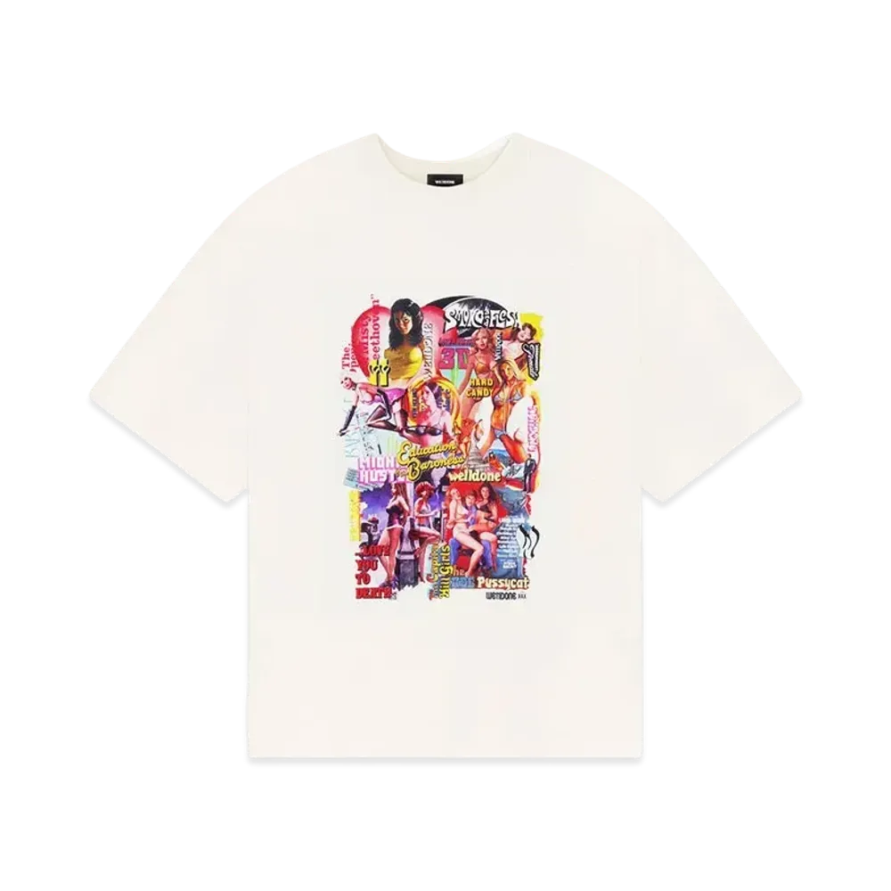 WE11DONE New Movie Collage T-shirt "White"