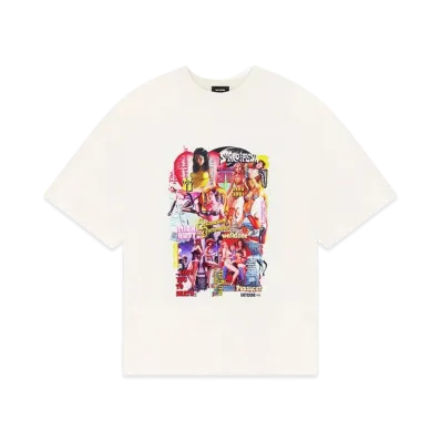 WE11DONE New Movie Collage T-shirt "White"