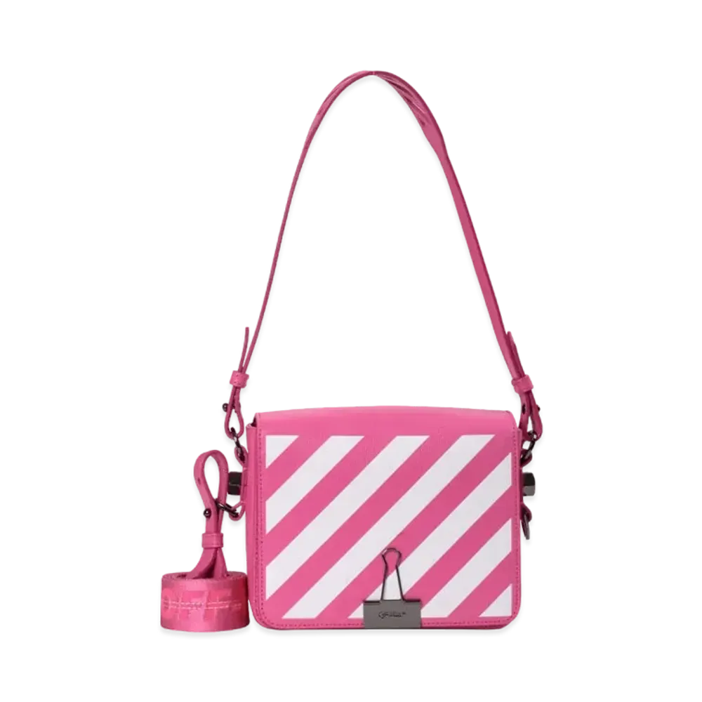 OFF-WHITE Binder Clip Bag Diag "Pink"