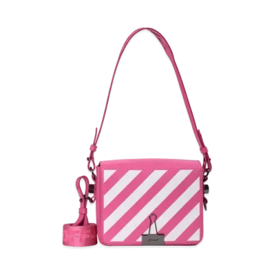 OFF-WHITE Binder Clip Bag Diag "Pink"