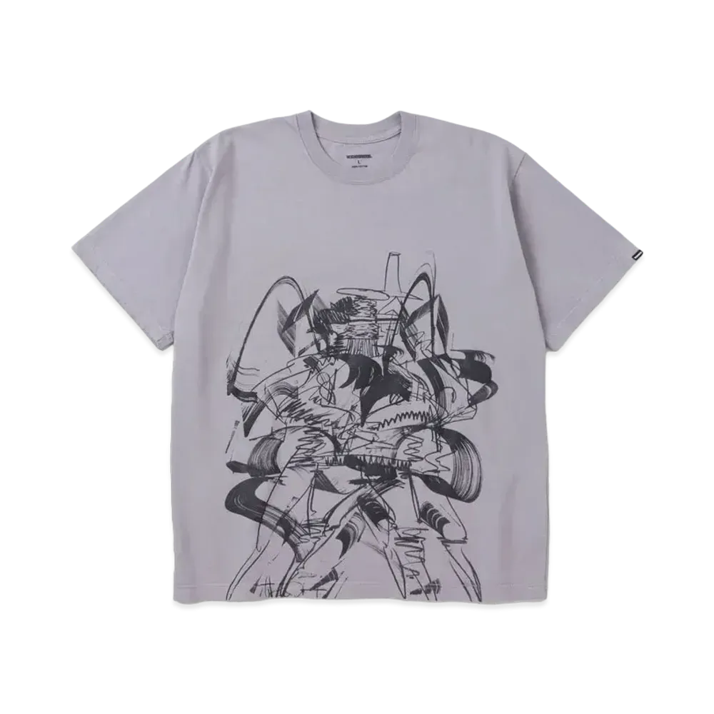 NEIGHBORHOOD NH x TAKU OBATA . Tee SS-2 "Gray"