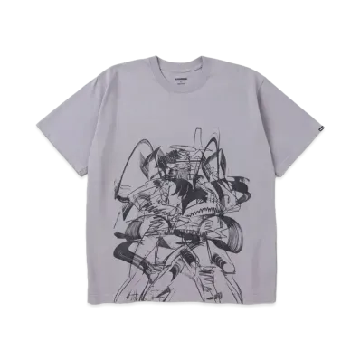 NEIGHBORHOOD NH x TAKU OBATA . Tee SS-2 "Gray"