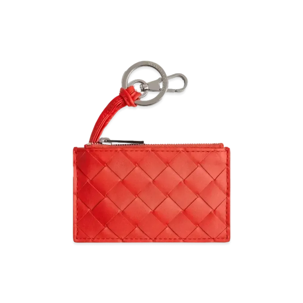 Bottega Veneta Key Pouch "Tomato"