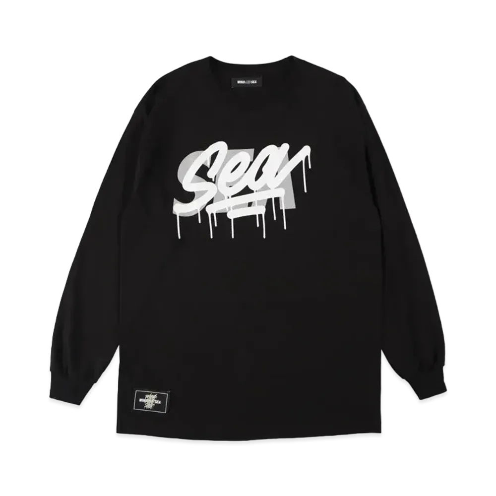 WIND AND SEA X IT'S A LIVING L/S T-SHIRT "Black"