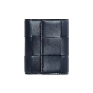 Bottega Veneta Cassette Tri-Fold Zip Wallet "Space"