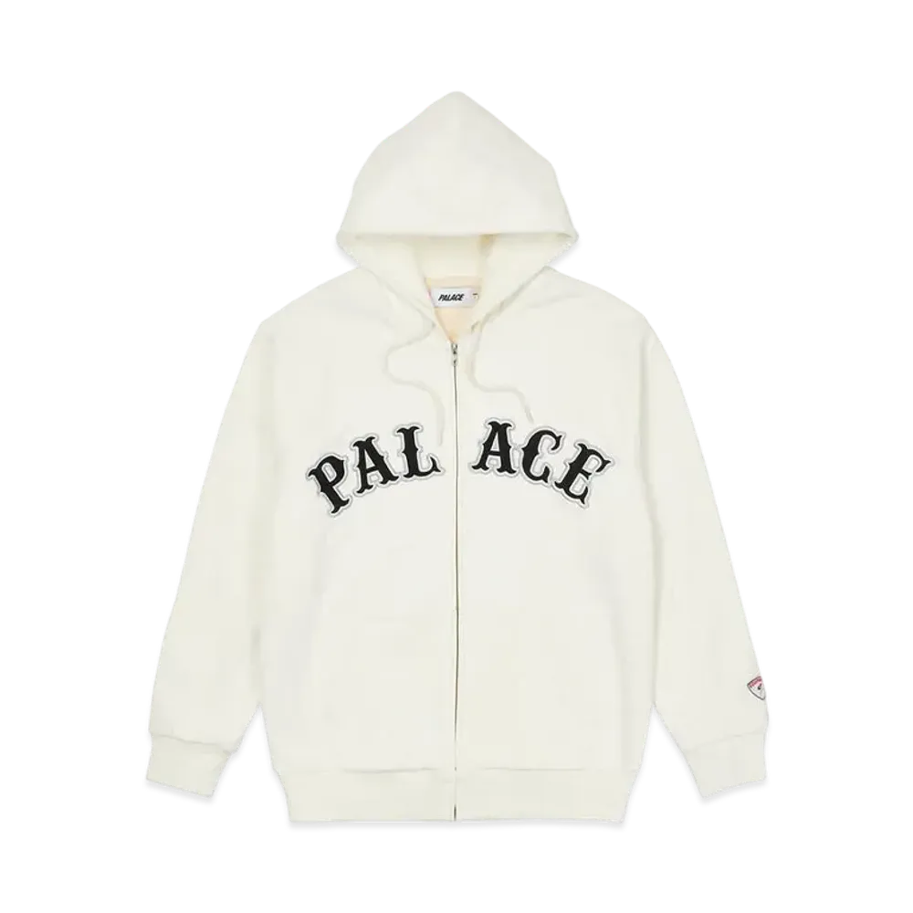 PALACE ARCH ZIP HOOD "White"