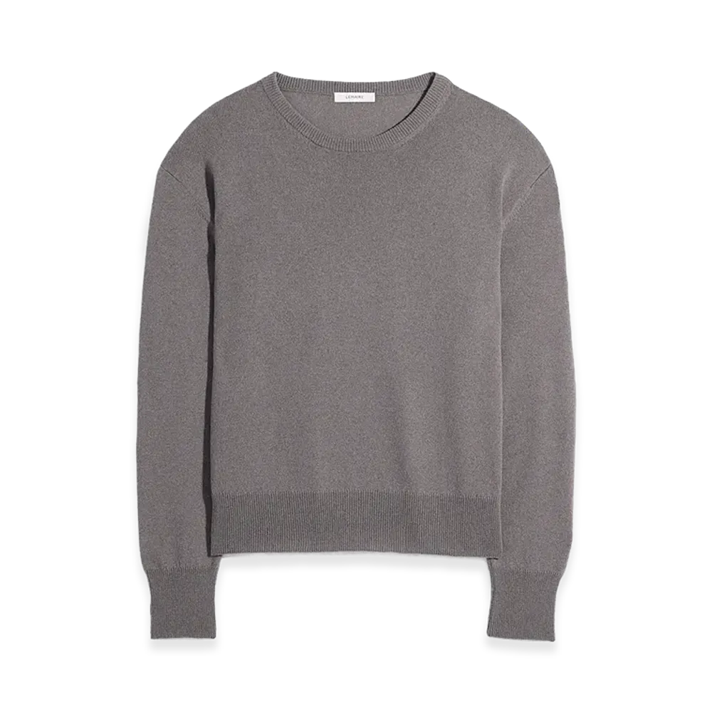LEMAIRE Women's Cashmere Wool Crewneck Sweater "Wolf"