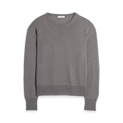 LEMAIRE Women's Cashmere Wool Crewneck Sweater "Wolf"