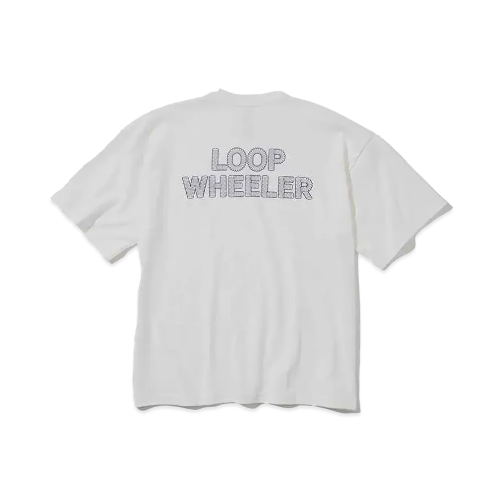 LOOPWHEELER x BEAMS JAPAN Tee "White"
